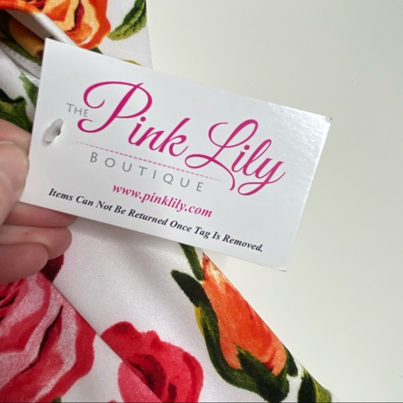 NWT Pink Lily Fall Into Your Heart Floral Dress - Picture 3 of 5